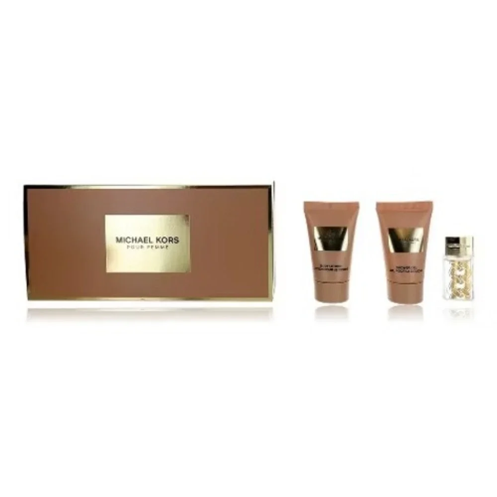 Michael‎ Kors Pour Femme 3pc Gift Set EDP 5ml Lotion 25ml Shower Gel 25ml Womens - Picture 2 of 7